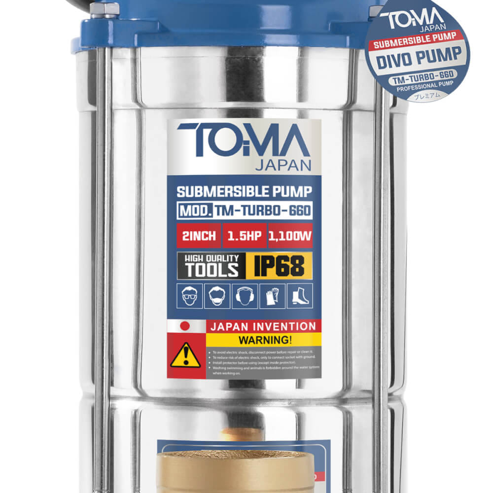 ปั๊มจุ่ม TOMA JAPAN รุ่น TM-TURBO-660 ขนาด 2 นิ้ว 1.5HP 1,100W_5